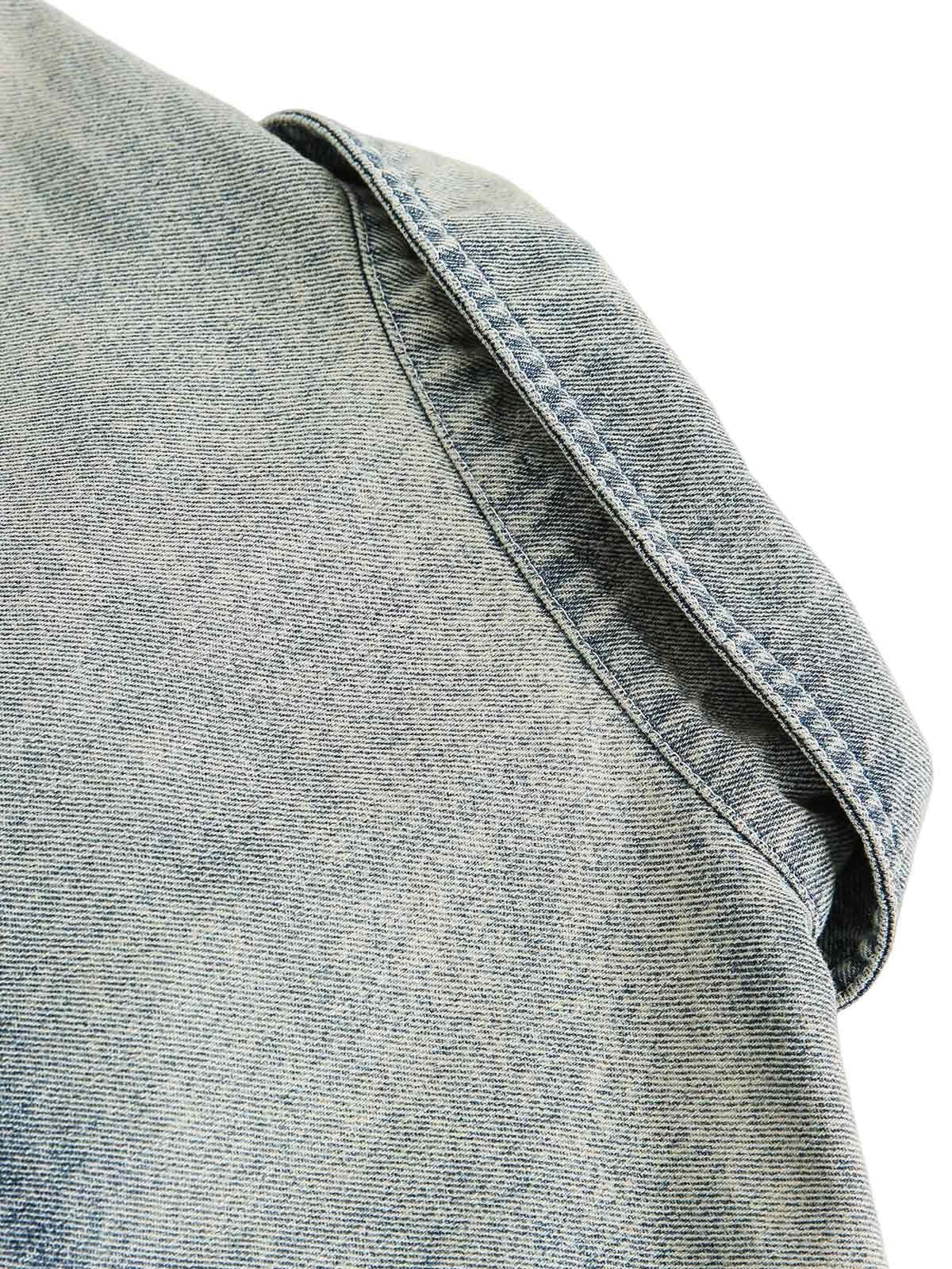 Concert Outfit Ripped Embroidered Floral Denim Shirt Concert Outfit Ripped Embroidered Floral Denim Shirt