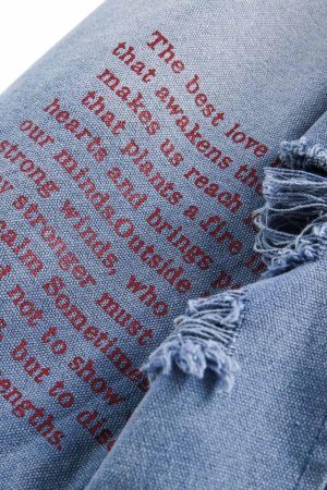 Concert Outfit Ripped Graffiti Washed Zip Up Denim Jacket