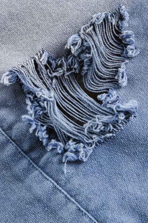 Concert Outfit Ripped Graffiti Washed Zip Up Denim Jacket