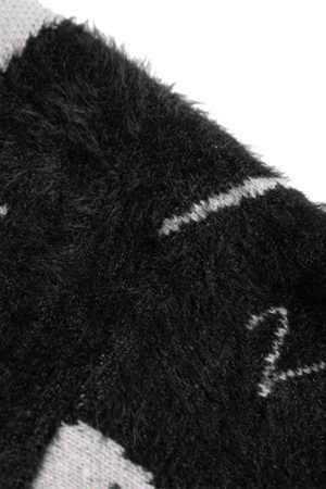 Concert Outfit Ripped Knit Turtleneck Sweater