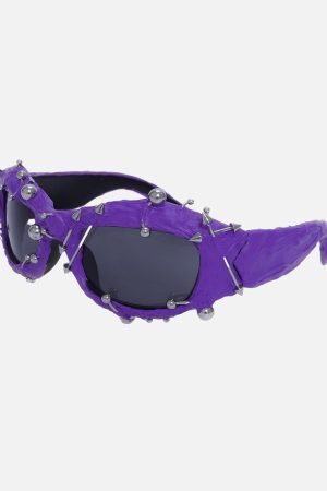 Concert Outfit Rivet Punk Style Sunglasses