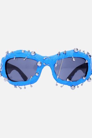 Concert Outfit Rivet Punk Style Sunglasses