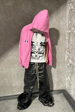 Concert Outfit RO-Style Multi-Pocket matte coated overalls