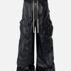 Concert Outfit RO-Style Multi-Pocket matte coated overalls