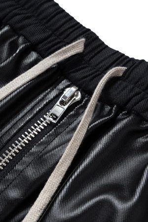 Concert Outfit RO-Style Multi-Pocket matte coated overalls