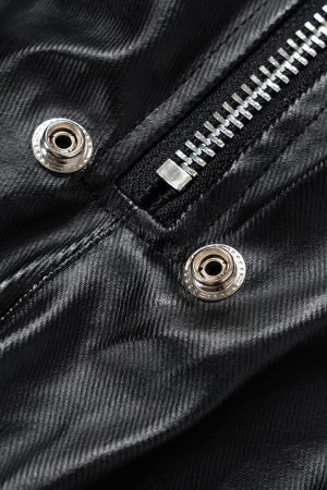 Concert Outfit RO-Style Multi-Pocket matte coated overalls