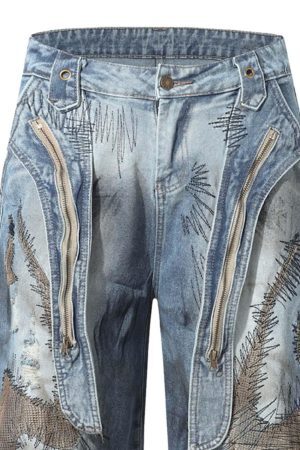 Concert Outfit RO Style Washed Barrel Jeans