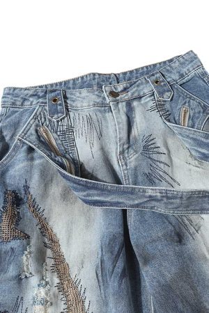 Concert Outfit RO Style Washed Barrel Jeans