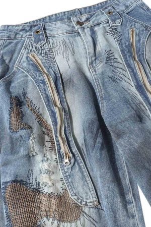 Concert Outfit RO Style Washed Barrel Jeans