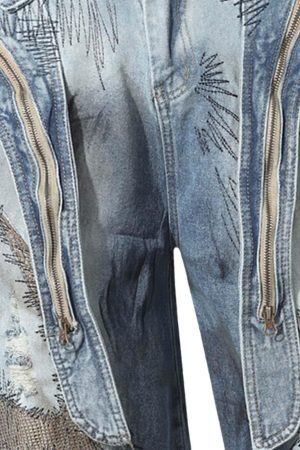 Concert Outfit RO Style Washed Barrel Jeans