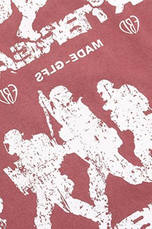 Concert Outfit Rock Style Retro Letter Print T-Shirt