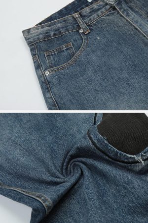 Concert Outfit Round Patchwork Jeans