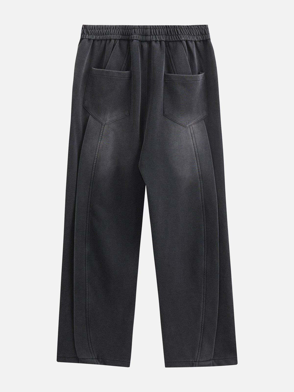 Concert Outfit Segmentation Patchwork Washed Sweatpants Concert Outfit Segmentation Patchwork Washed Sweatpants