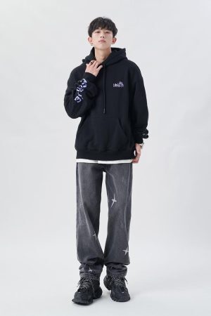 Concert Outfit Shredded Raw Jeans