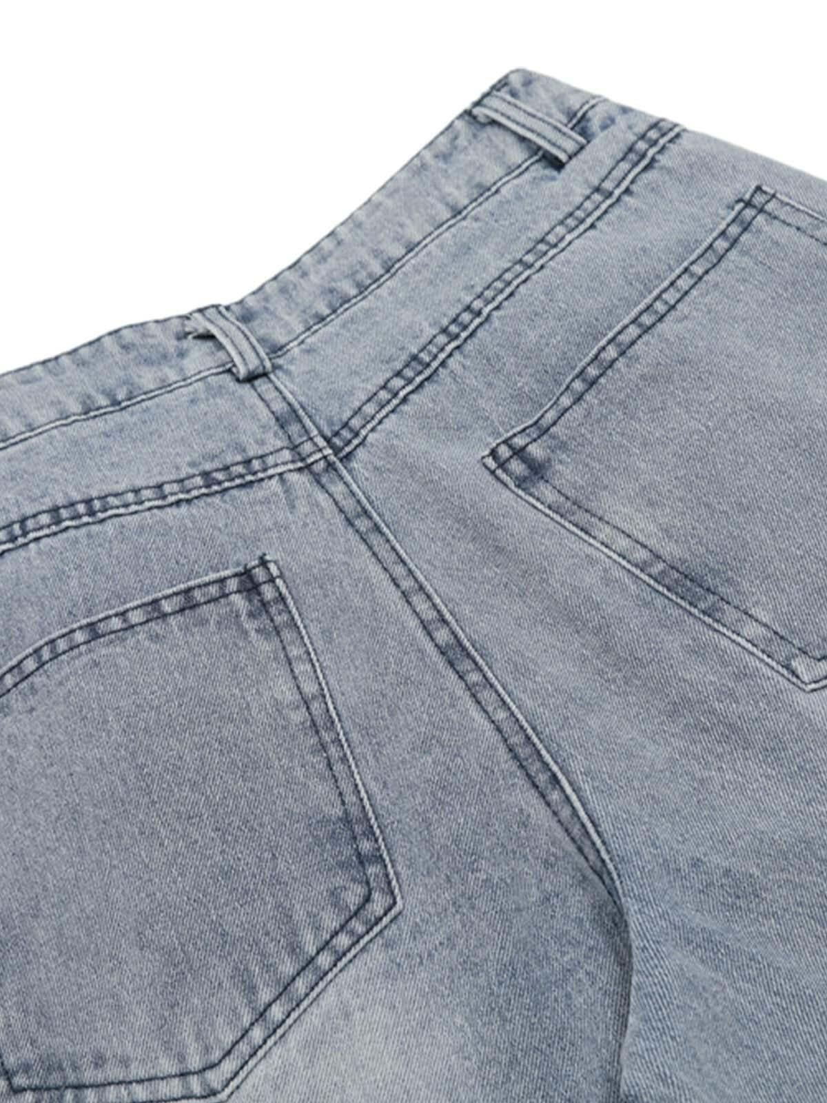 Concert Outfit Side-Scarf Pleated Baggy Jeans Concert Outfit Side-Scarf Pleated Baggy Jeans