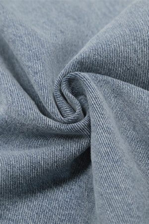 Concert Outfit Side-Scarf Pleated Baggy Jeans