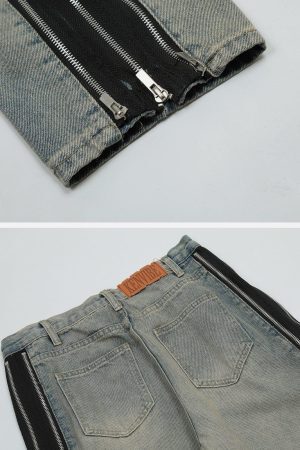 Concert Outfit Side ZIP UP Jeans