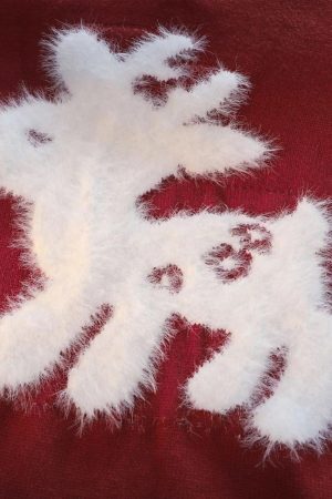 Concert Outfit Sika Deer Crew Neck Sweater