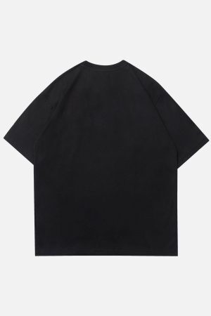 Concert Outfit Simple Foam Letter Print Tee