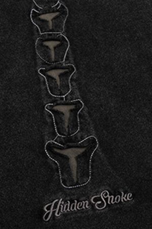 Concert Outfit Skeleton Design Print Oversized T-Shirt