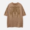 Concert Outfit Skeleton Graphic Oversized T-Shirt