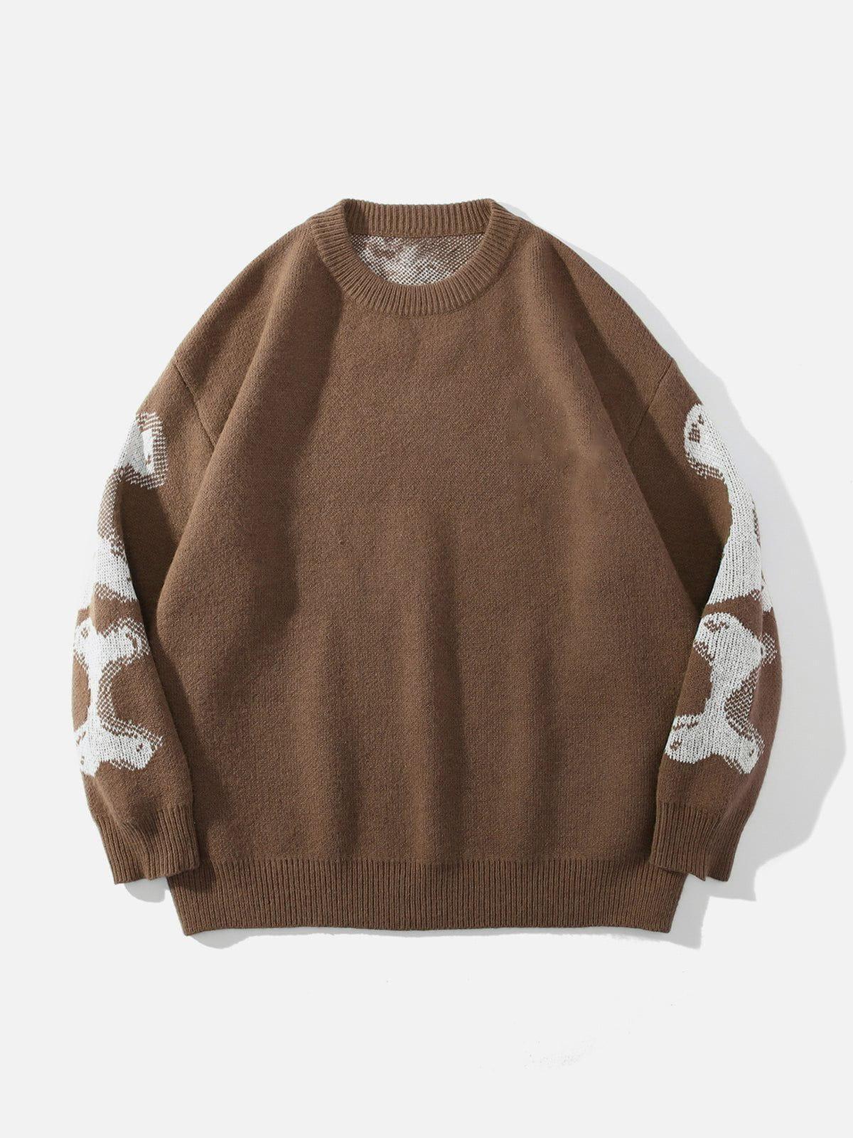Concert Outfit Skeleton Pattern Knit Sweater Concert Outfit Skeleton Pattern Knit Sweater