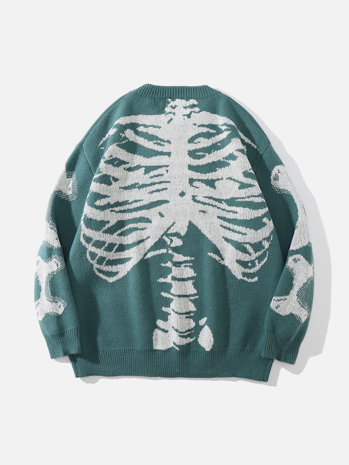 Concert Outfit Skeleton Pattern Knit Sweater Concert Outfit Skeleton Pattern Knit Sweater