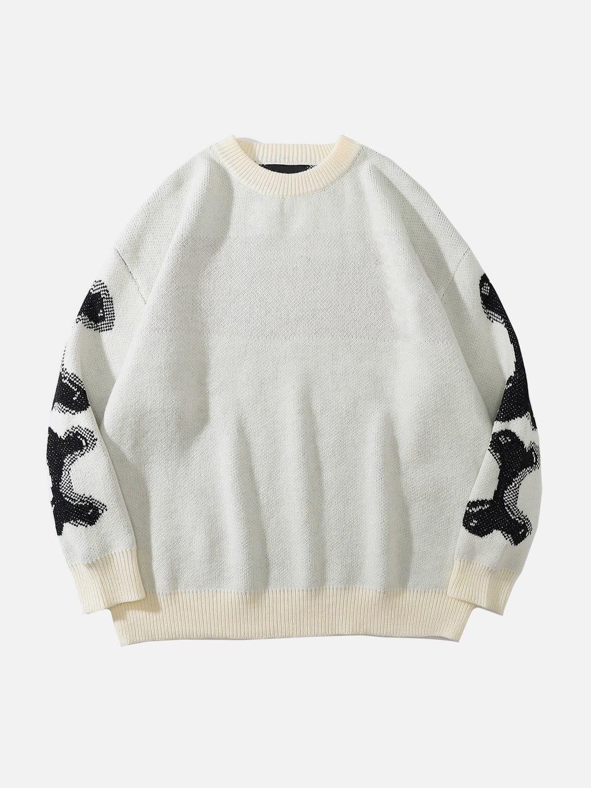 Concert Outfit Skeleton Pattern Knit Sweater Concert Outfit Skeleton Pattern Knit Sweater