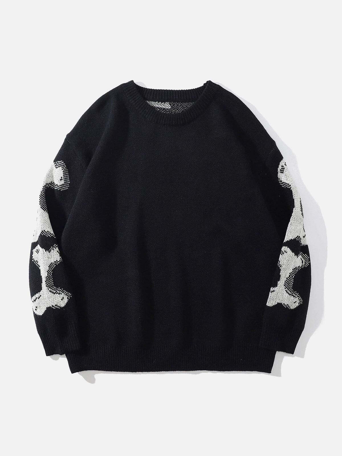 Concert Outfit Skeleton Pattern Knit Sweater Concert Outfit Skeleton Pattern Knit Sweater