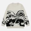Concert Outfit Skeleton Portrait Sweater