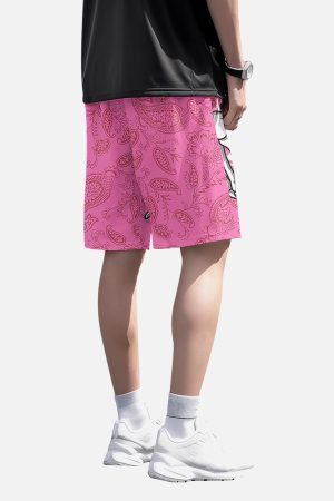 Concert Outfit Skull Hand Print Hip-Hop Shorts