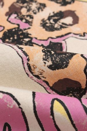 Concert Outfit Skull Print Crew Neck T-Shirt