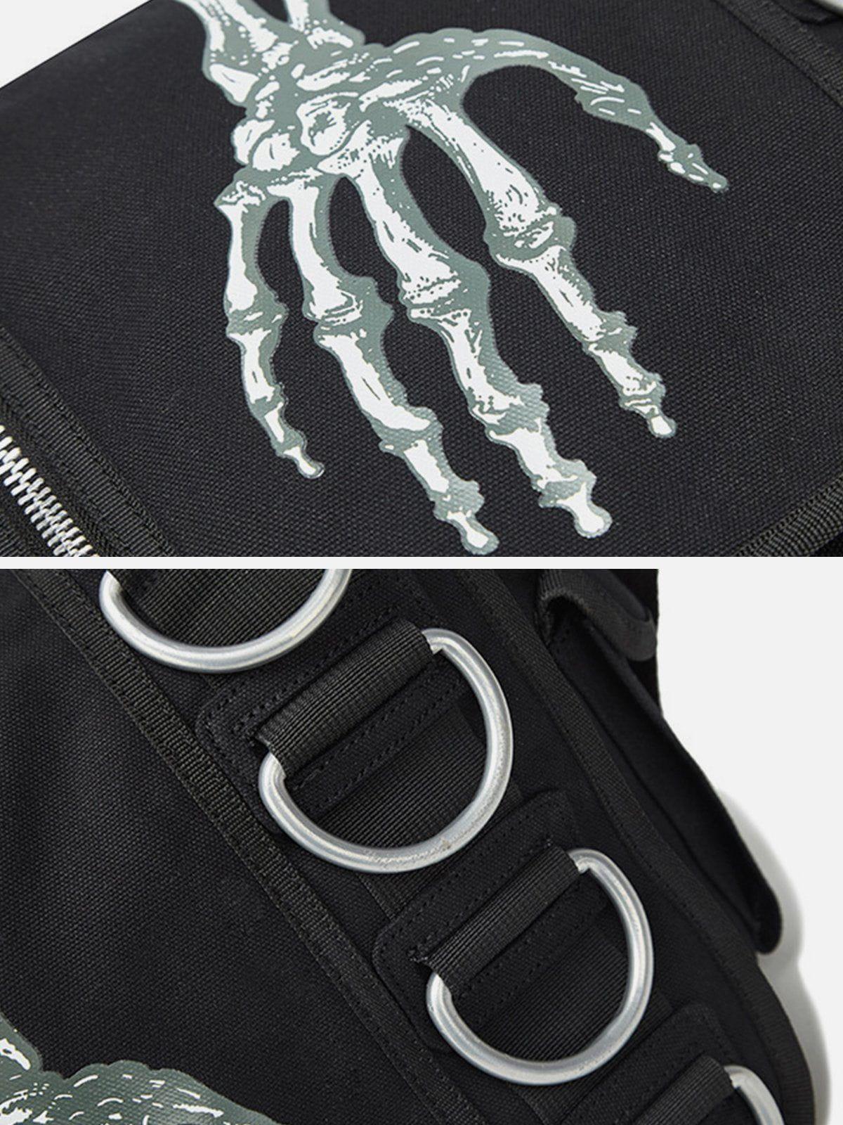 Concert Outfit Skull Print Crossbody Bag Concert Outfit Skull Print Crossbody Bag