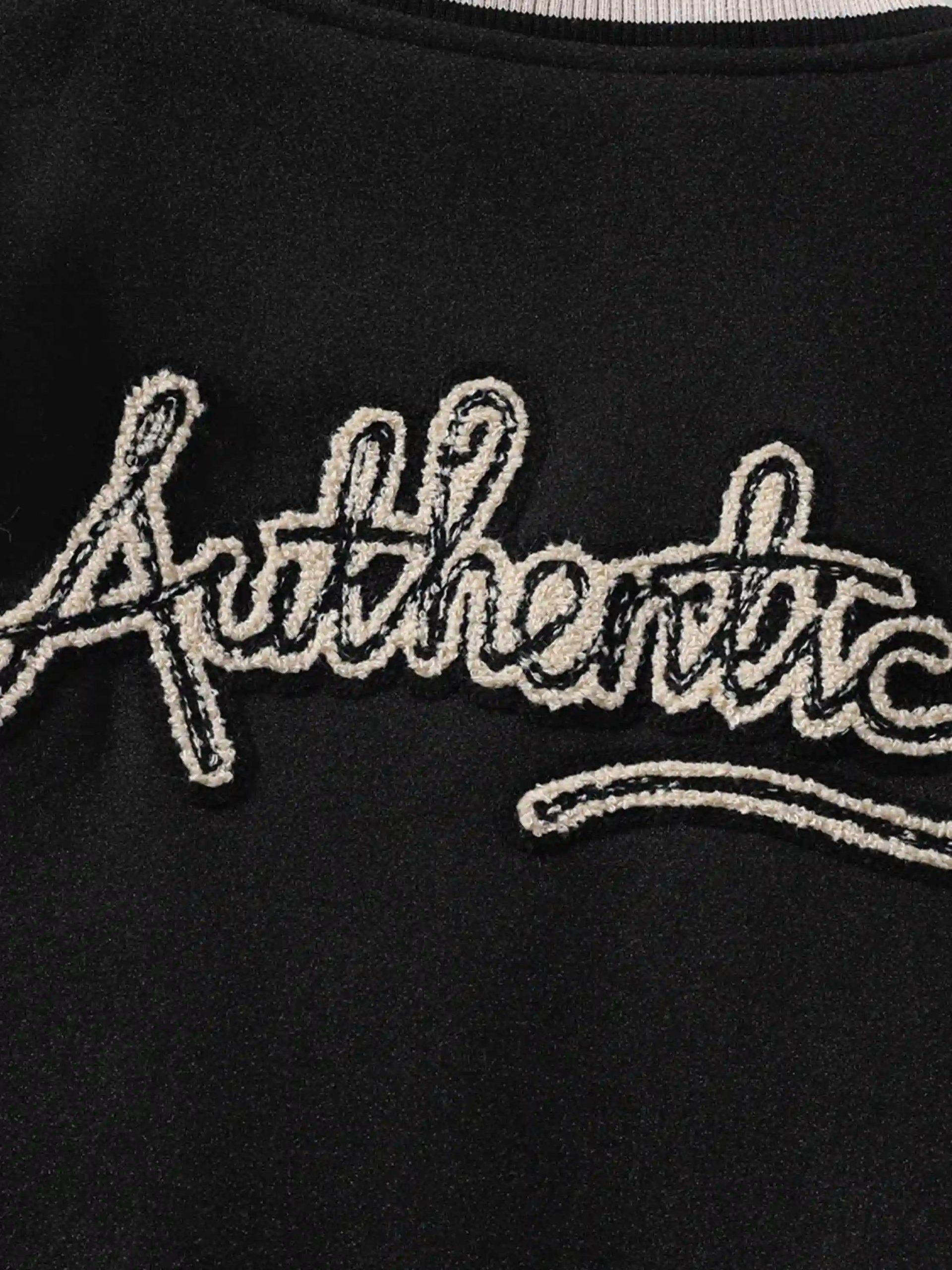 Concert Outfit Skull Sickle Embroidered PU Splicing Jacket Concert Outfit Skull Sickle Embroidered PU Splicing Jacket