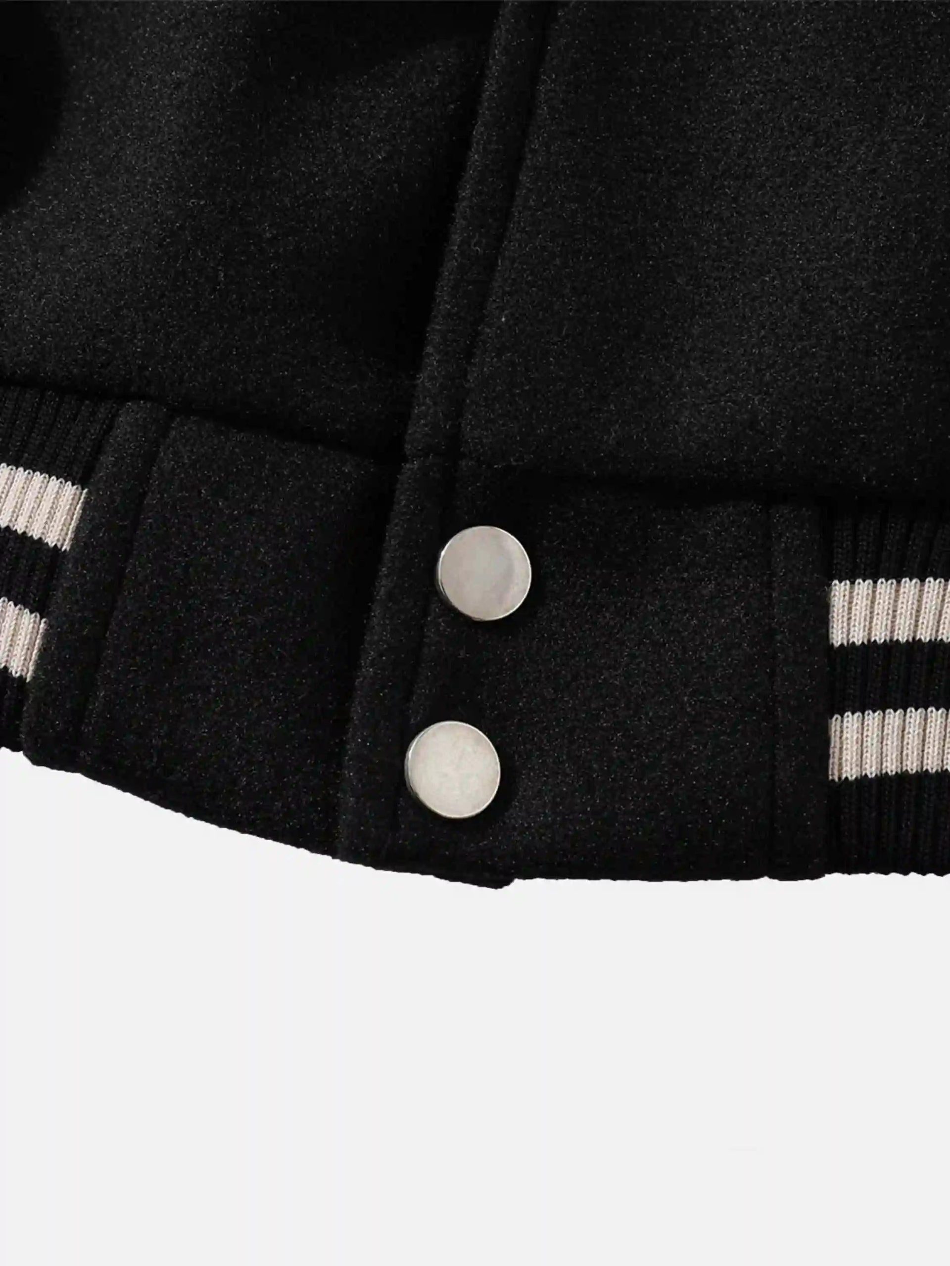 Concert Outfit Skull Sickle Embroidered PU Splicing Jacket Concert Outfit Skull Sickle Embroidered PU Splicing Jacket