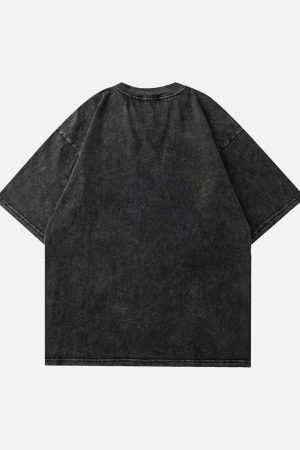 Concert Outfit Skull Vintage High Street Casual T-Shirt