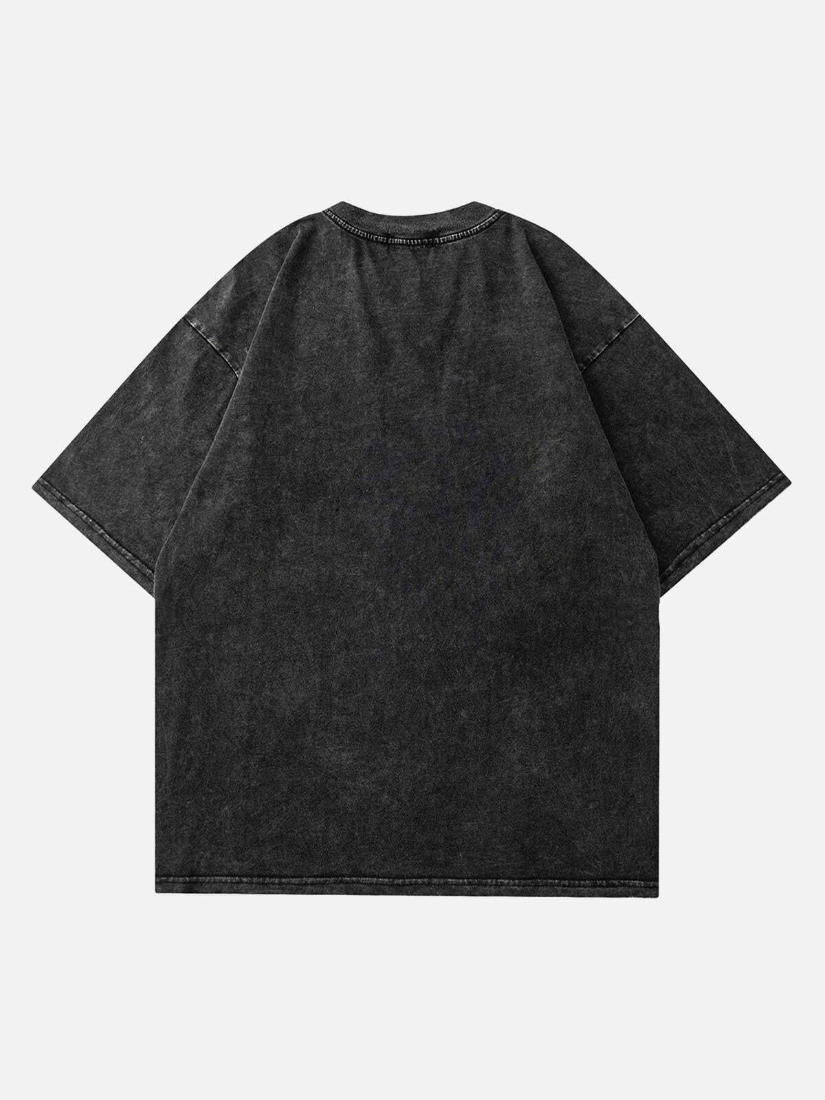 Concert Outfit Skull Vintage High Street Casual T-Shirt Concert Outfit Skull Vintage High Street Casual T-Shirt