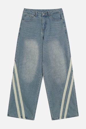 Concert Outfit Slant Stripe Jeans