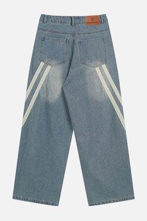 Concert Outfit Slant Stripe Jeans