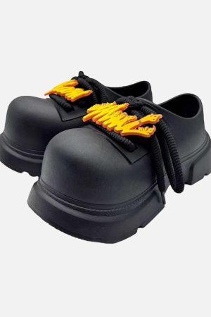 Concert Outfit Slip-On Derby Platform Shoes