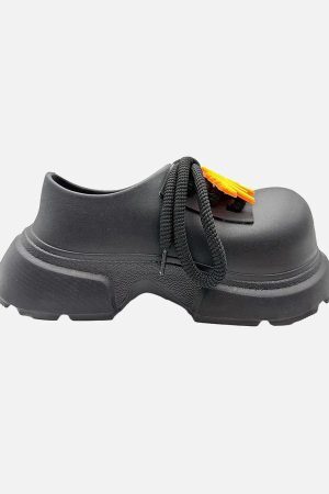 Concert Outfit Slip-On Derby Platform Shoes