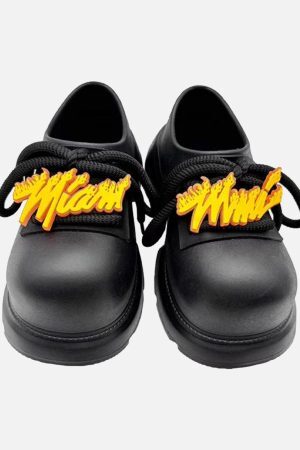 Concert Outfit Slip-On Derby Platform Shoes