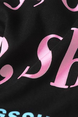 Concert Outfit Slogan Graphic T-Shirt