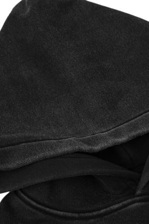 Concert Outfit Smudge-Dyed Letter Print Hoodie