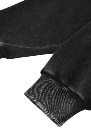 Concert Outfit Smudge-Dyed Letter Print Hoodie