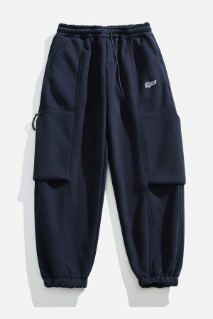 Concert Outfit Solid Big Pocket Joggers