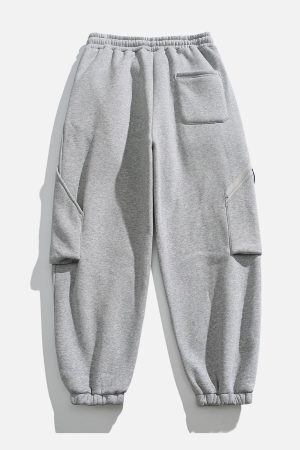 Concert Outfit Solid Big Pocket Joggers