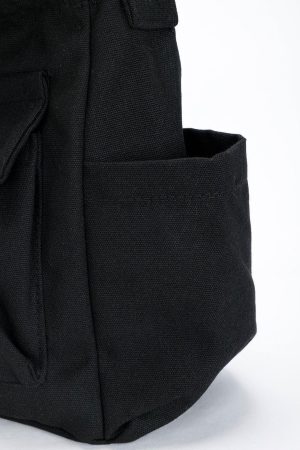 Concert Outfit Solid Color Big Pocket Shoulder Bag