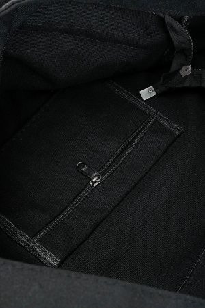 Concert Outfit Solid Color Big Pocket Shoulder Bag