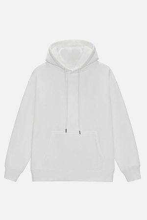 Concert Outfit Solid Color Drawstring Hoodie